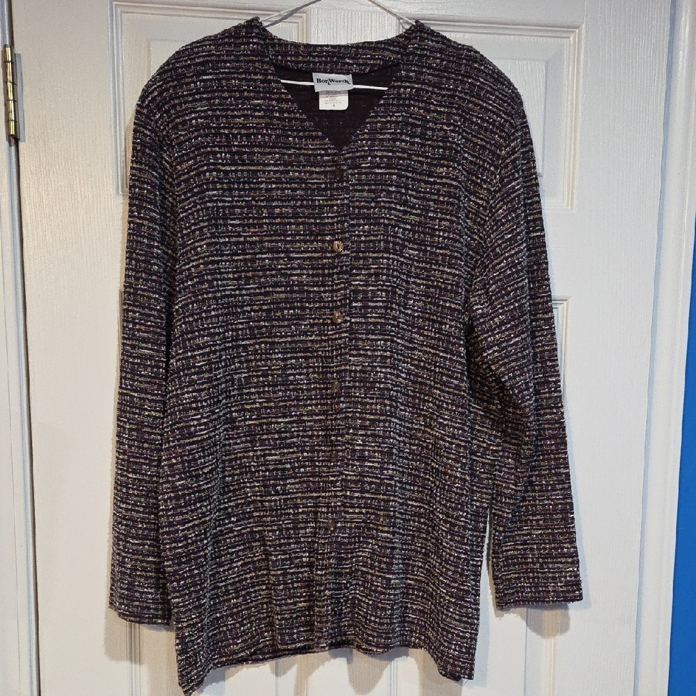 BonWorth Multicolor Knit Cardigan